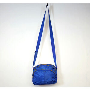 Travelon Crossbody Bag Blue Small Adjustable Strap Multi Pocket Travel Purse